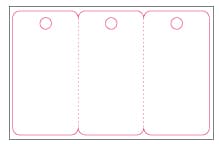 3 Perforated Key Tags